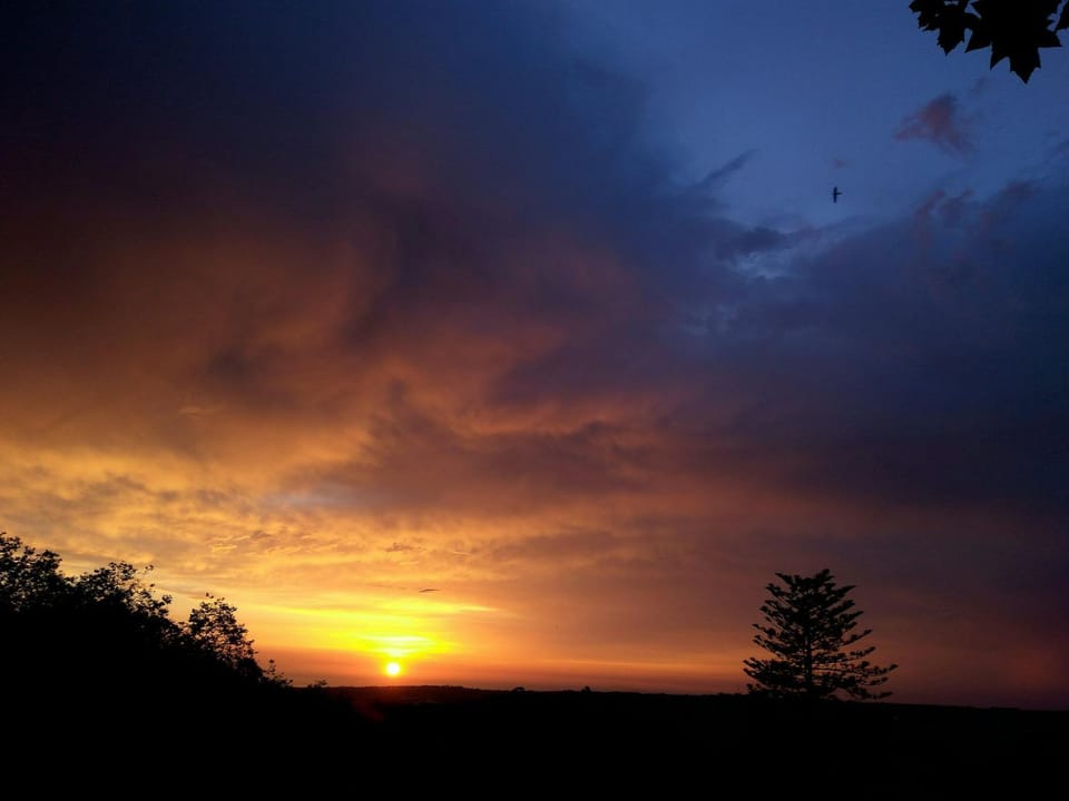 Natural landscape, View (from property/room), Sunset