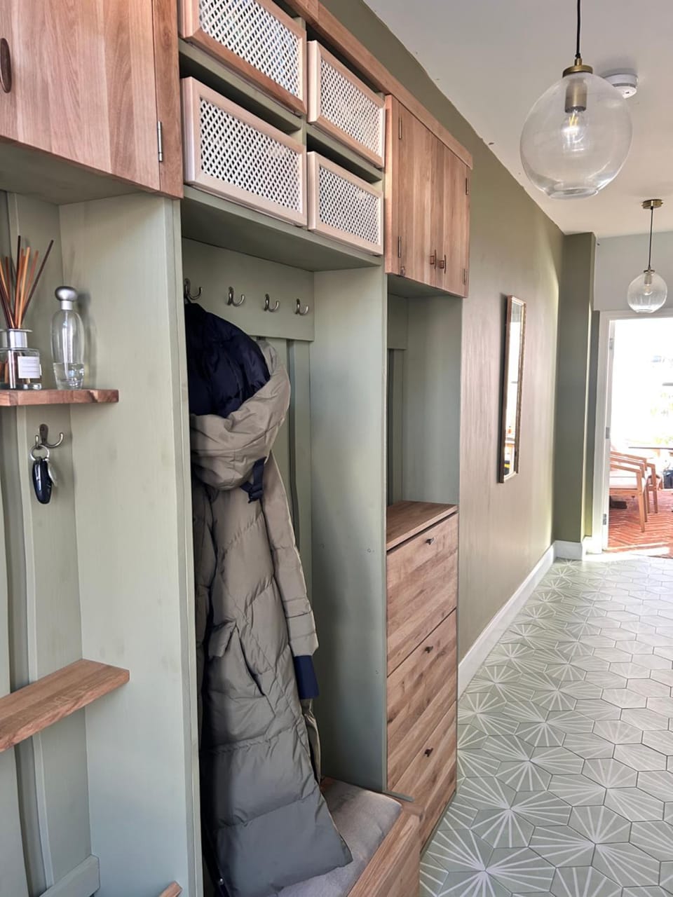 Kitchen or kitchenette, wardrobe