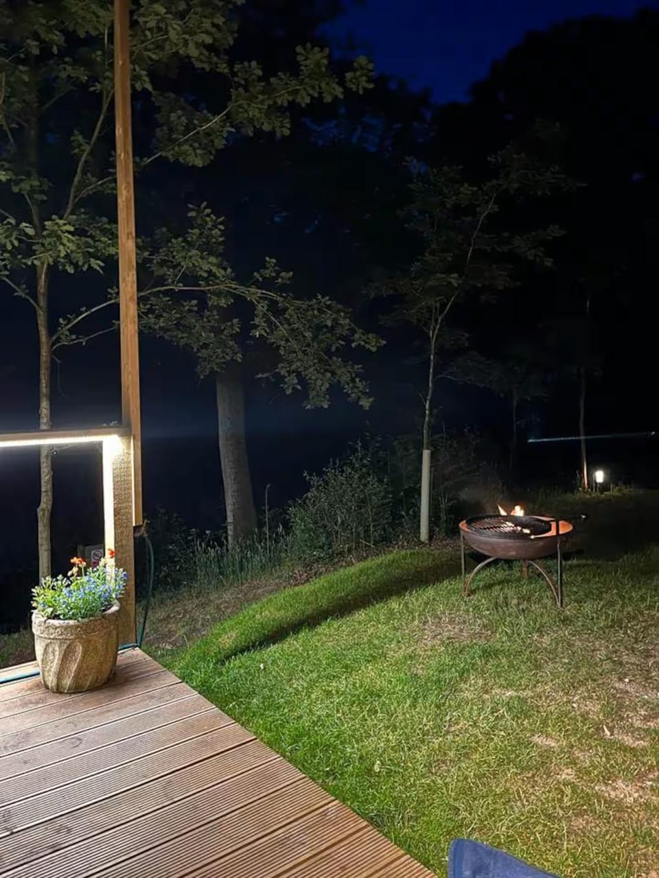 Night, Natural landscape, Garden, Garden view