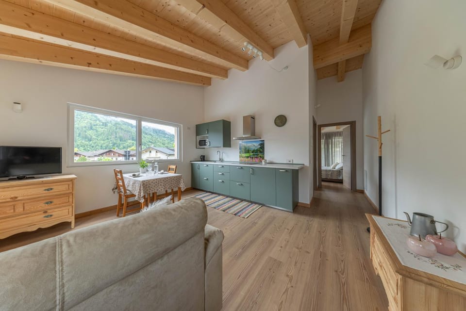Living room, kitchen
