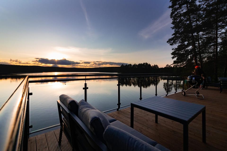 Lake view, Sunset