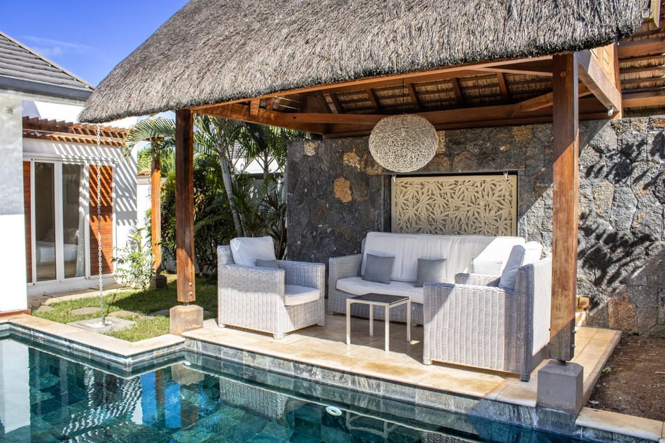 Patio, Day, Pool view