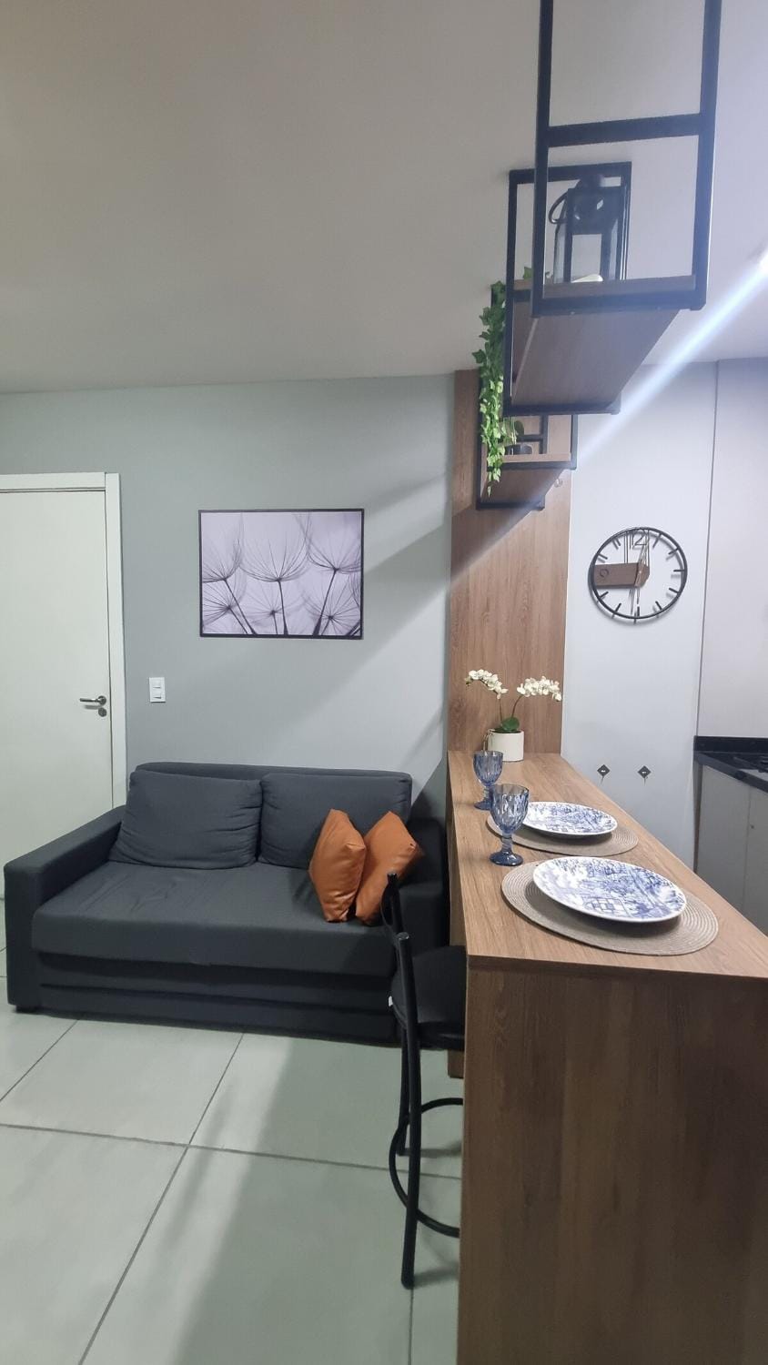 Studio 106 - com ar condicionado e garagem Apartment in State of Paraná