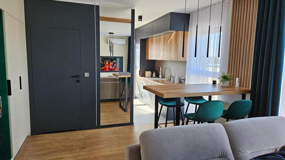 Kitchen or kitchenette, Living room, Dining area