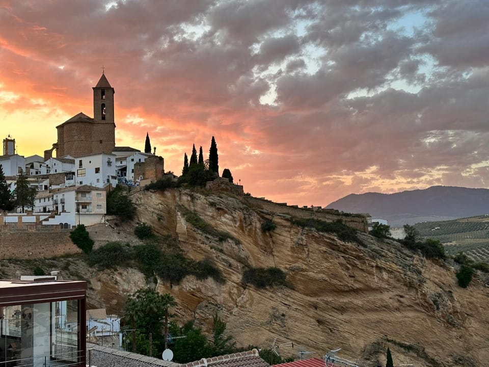 Mountain view, Sunset