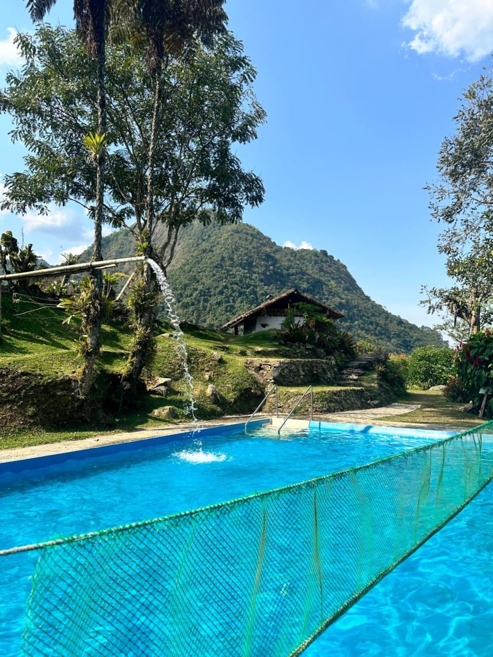 Natural landscape, Mountain view, Pool view, Swimming pool