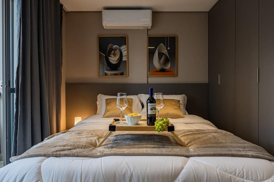 4018 brooklin sp | ap completo c/ ac Apartment in Sao Paulo City