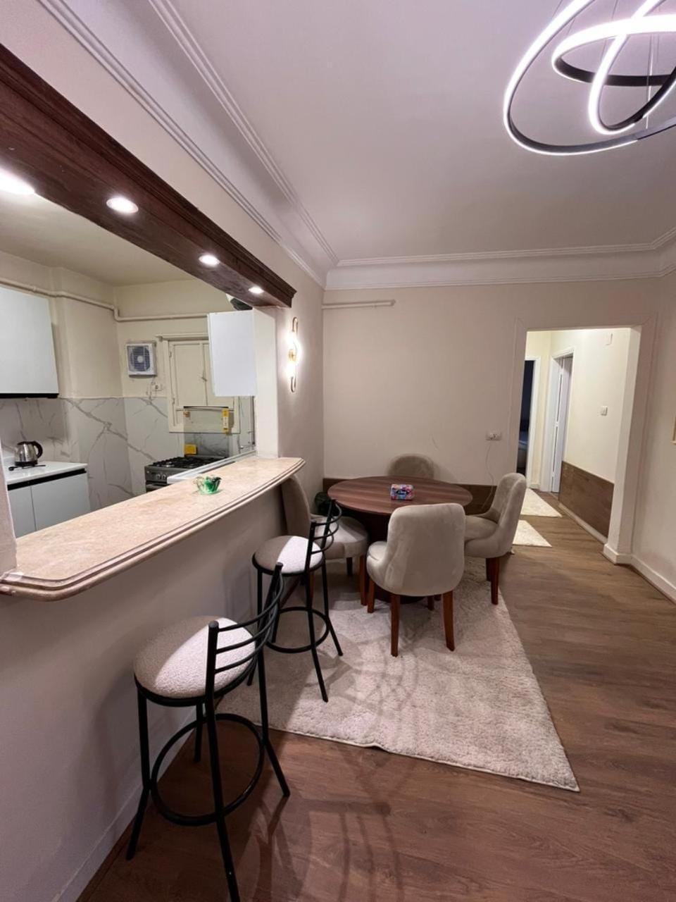 Zamalek Costa large balcony 2BR Apartment in Cairo