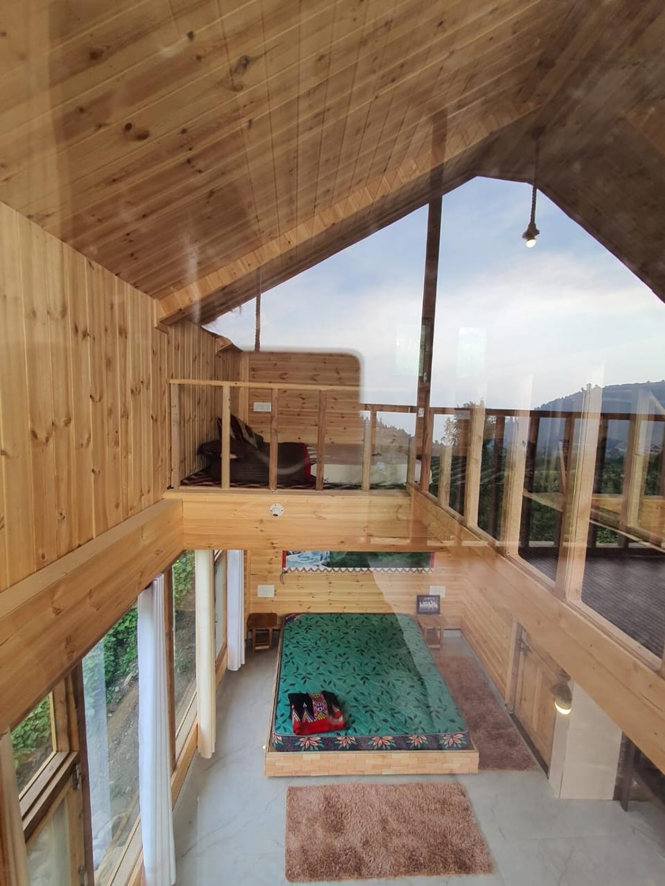 Wooden Duplex Cottage in Orchard Sainj Valley Stay House in Himachal Pradesh