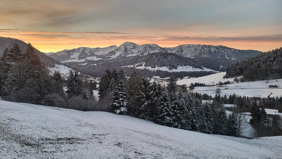 Winter, Mountain view
