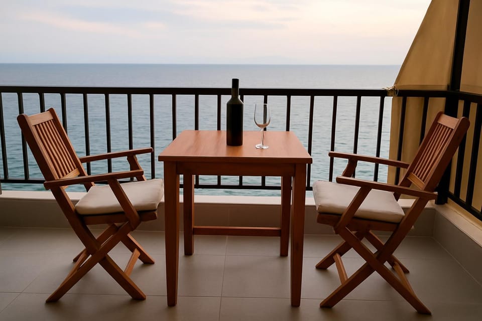 Natural landscape, View (from property/room), Balcony/Terrace, Sea view