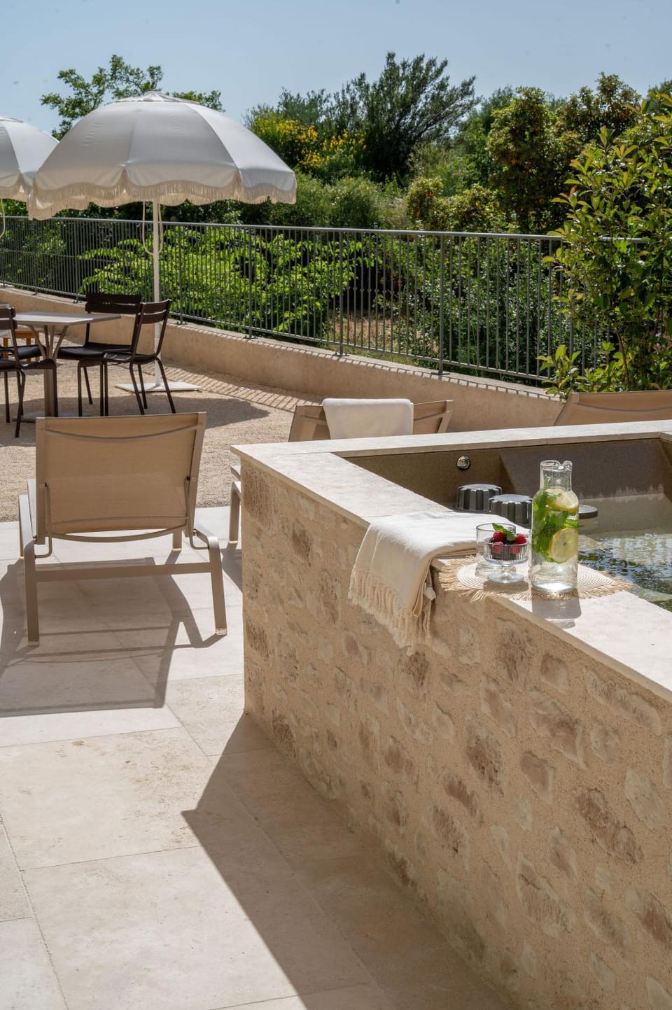 Patio, Pool view