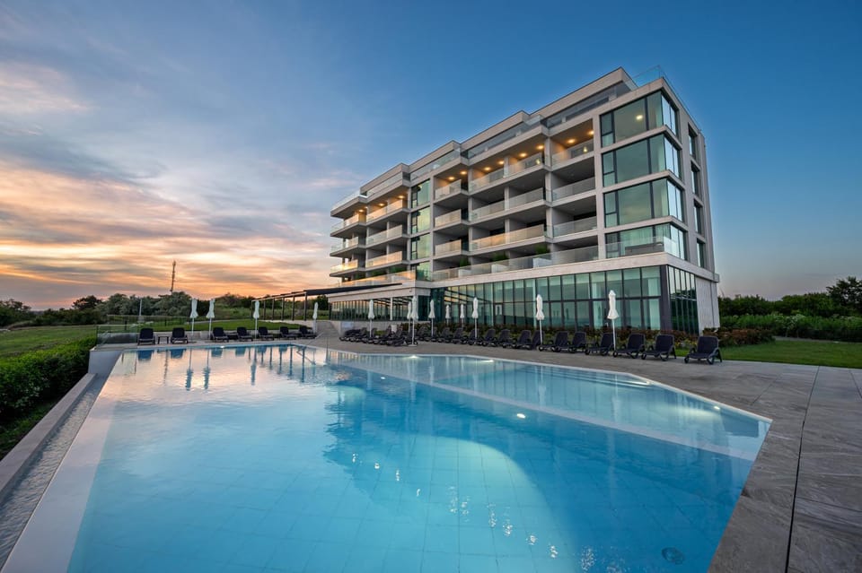 Property building, Sunset
