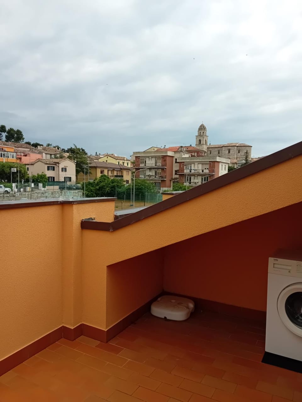View (from property/room), Balcony/Terrace, washing machine