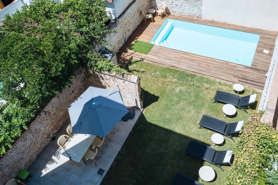 Garden, Garden view, Pool view, Swimming pool, sunbed