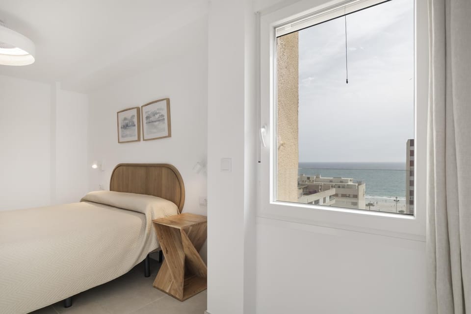 Property building, Living room, Bedroom