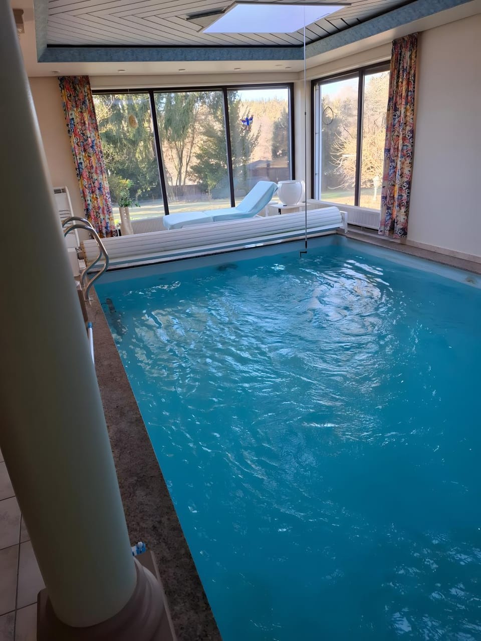 Property building, Living room, Swimming pool