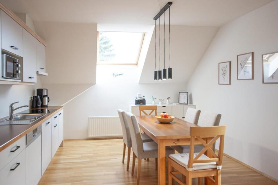 Kitchen or kitchenette, Dining area, stove, toaster