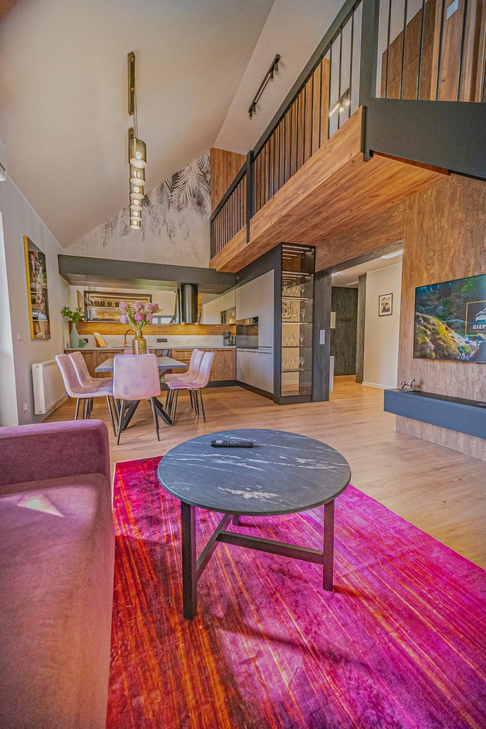 Living room, Seating area, Dining area