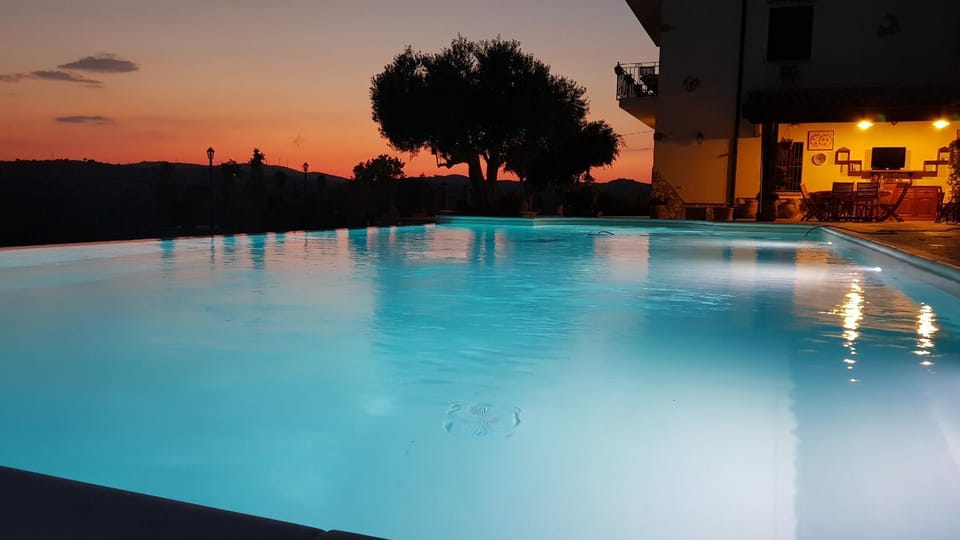 Night, Summer, Other, Other, Swimming pool, Sunset