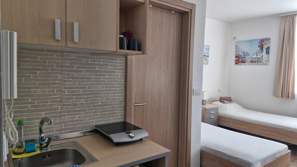 Kitchen or kitchenette, Bedroom