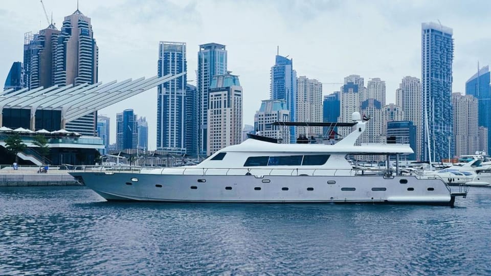 Riviera Leisure Yachts Dubai Docked boat in Dubai