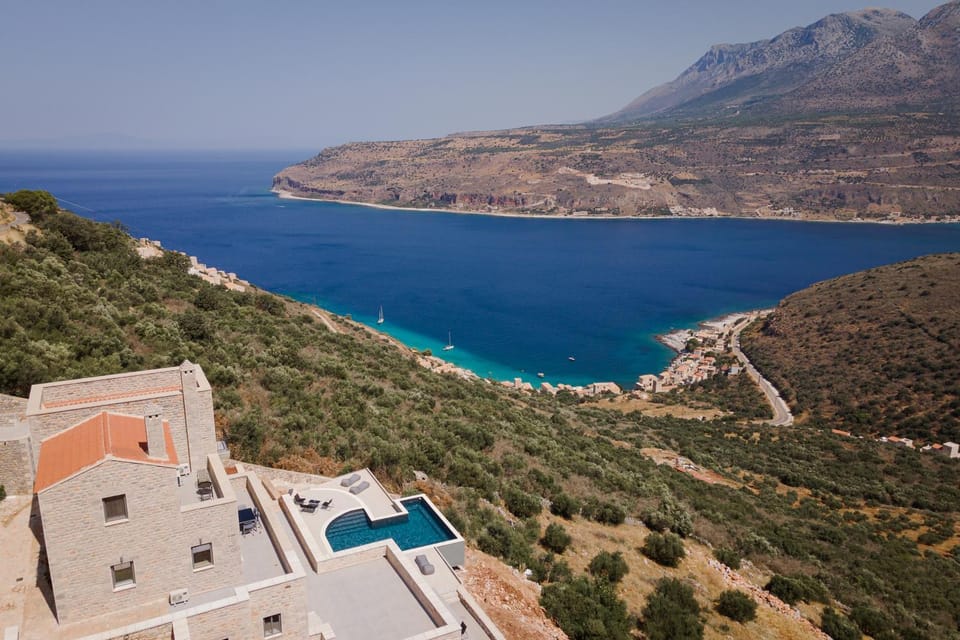 Nearby landmark, Day, Natural landscape, Bird's eye view, Mountain view, Pool view, Sea view, Swimming pool