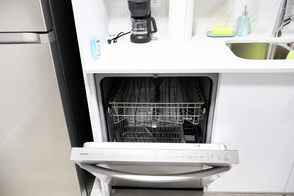 dishwasher, dryer, kitchen
