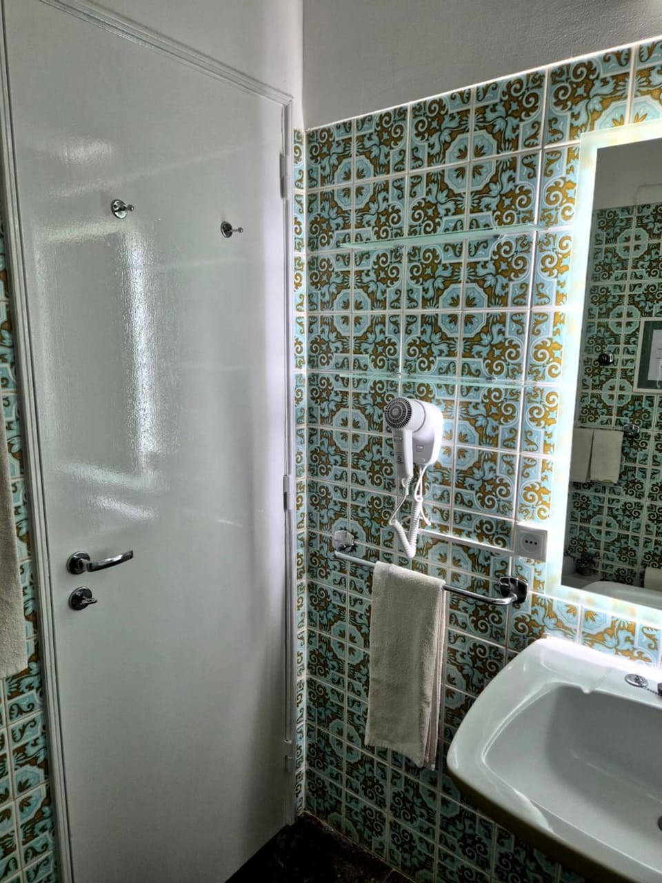 Toilet, hair dryier