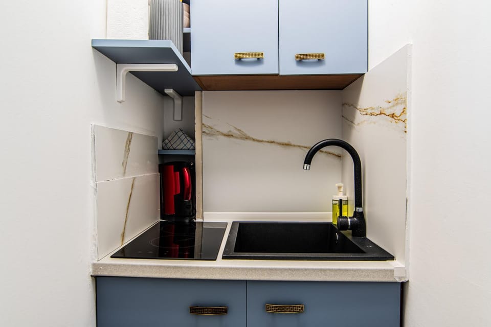 Kitchen or kitchenette, Decorative detail, stove