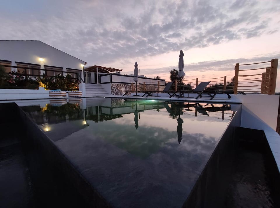 Natural landscape, Pool view, Swimming pool, Swimming pool, Sunset