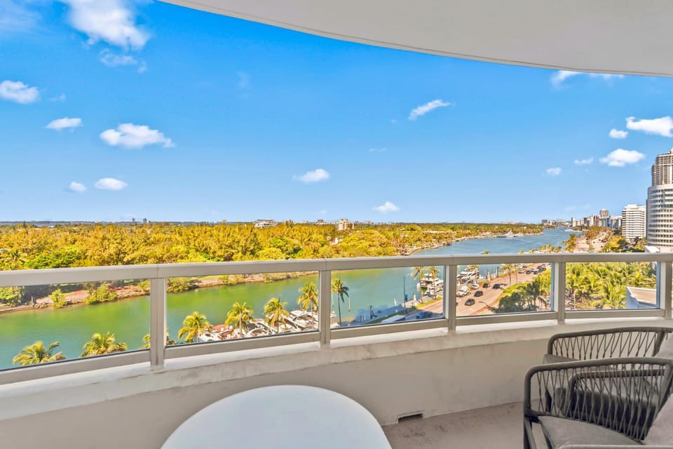View (from property/room), Balcony/Terrace, Lake view, River view