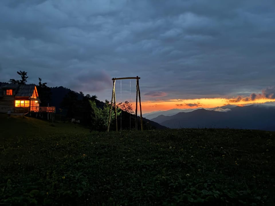 Natural landscape, Mountain view, Sunrise, Sunset