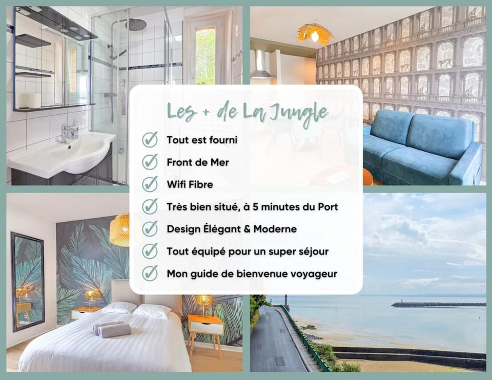 La Jungle - A Deux Pas de la Mer, Parking, Unique Apartment in Plérin