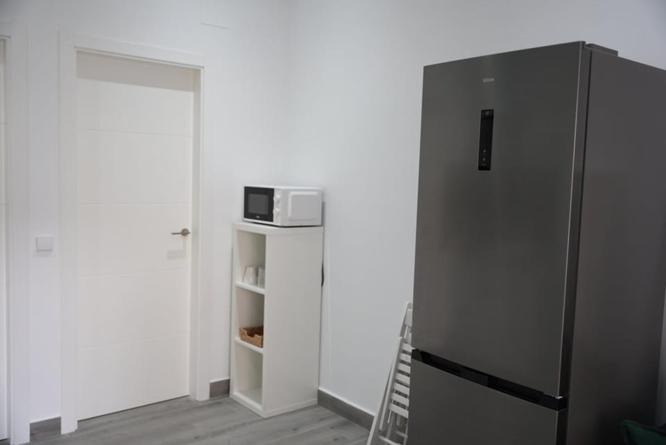 Living room, microwave