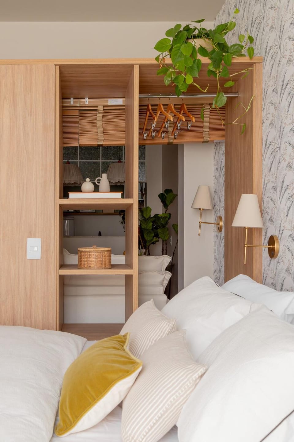 Bed, Photo of the whole room, Bedroom, wardrobe