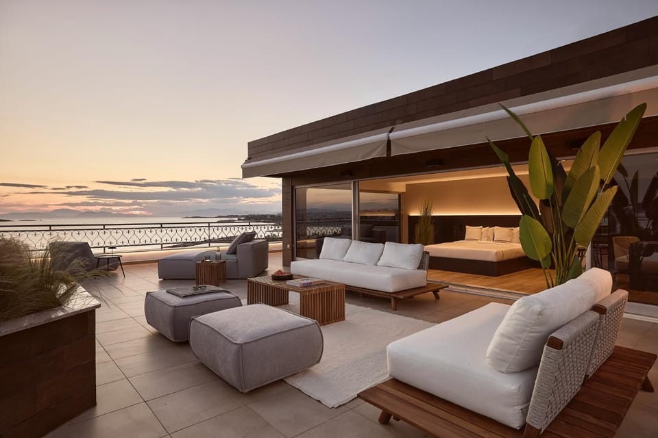 Balcony/Terrace, Seating area, Sea view