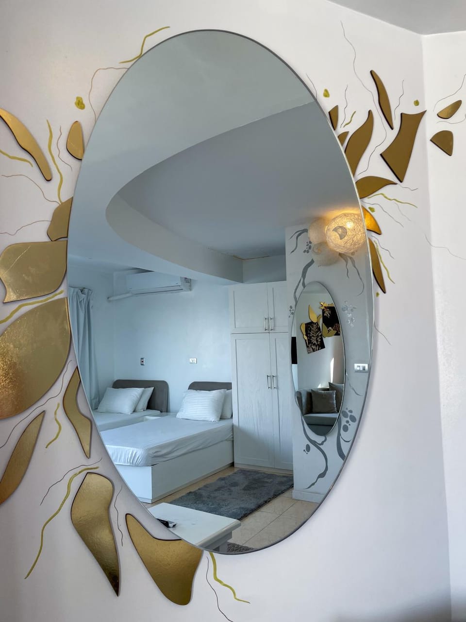 Bed, Decorative detail, Bedroom