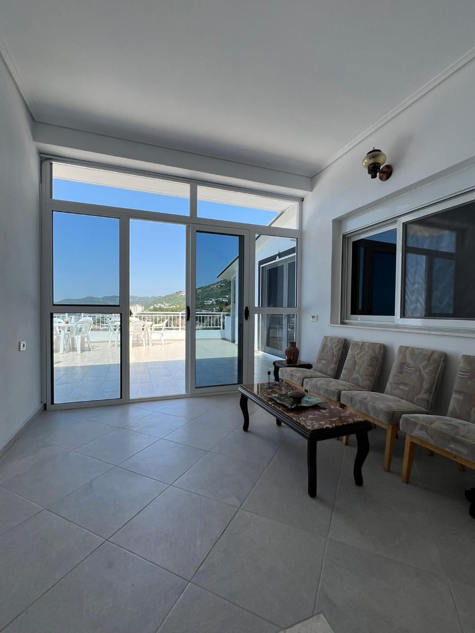 View (from property/room), Balcony/Terrace, Seating area