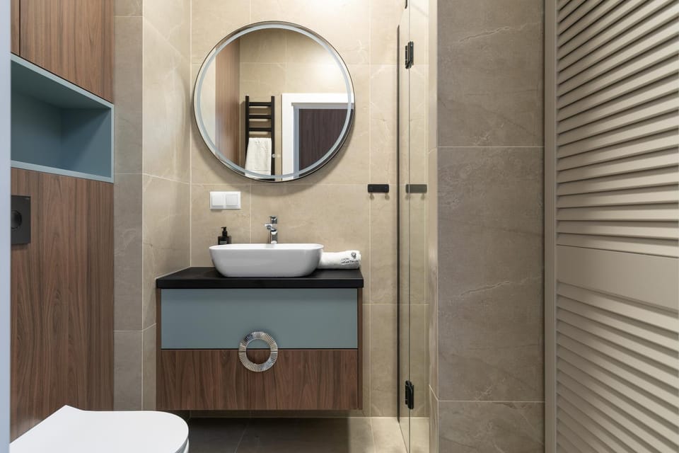 Shower, Bathroom, towels