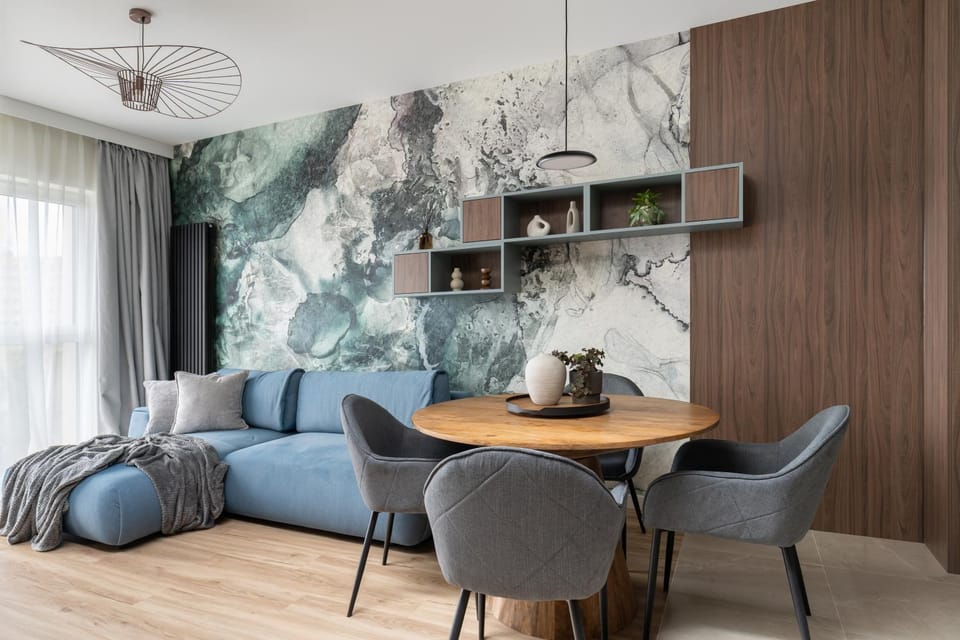 Living room, Seating area, Dining area