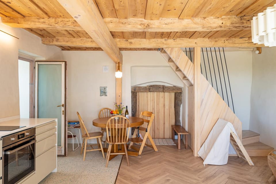 Kitchen or kitchenette, Living room, Dining area