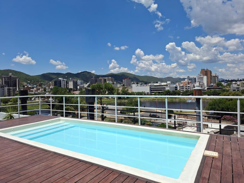 Day, Natural landscape, View (from property/room), Balcony/Terrace, Mountain view, Pool view, Swimming pool