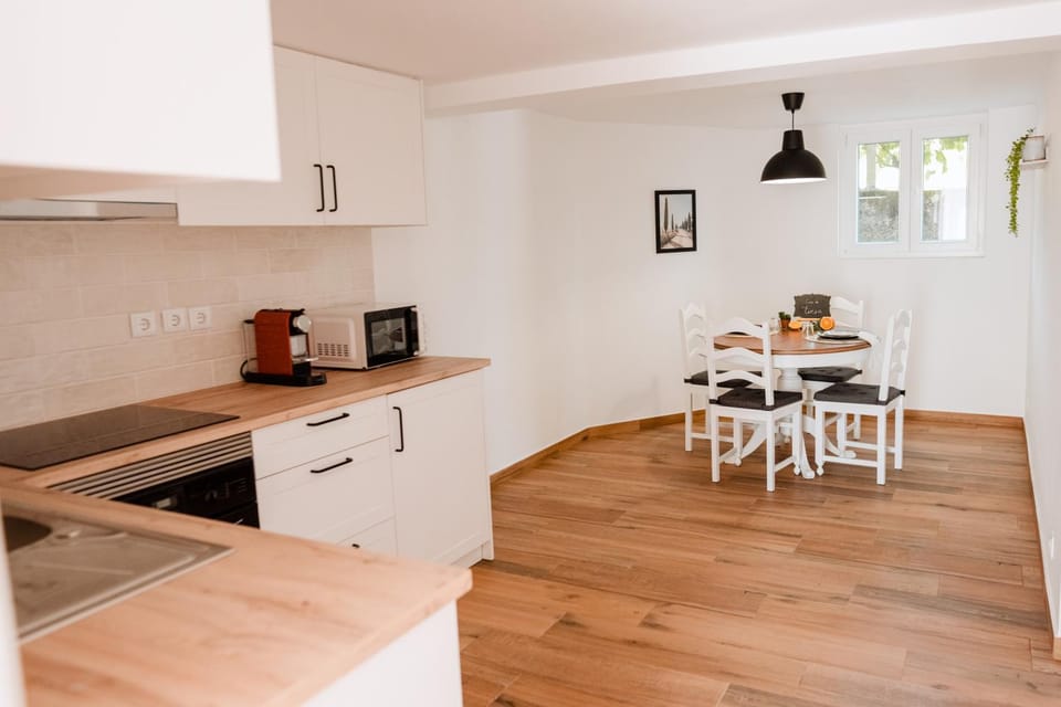 Kitchen or kitchenette, Dining area, oven, stove