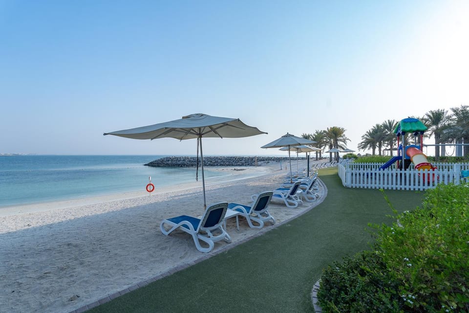Beach, Sea view, sunbed