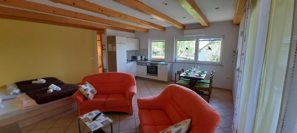 Kitchen or kitchenette, Living room