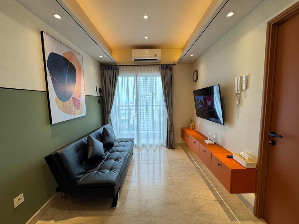 Apartment Podomoro Medan Lexington Tower - Japandi Modern - New Renovated 2 BR- direct mall access Apartment in Indonesia