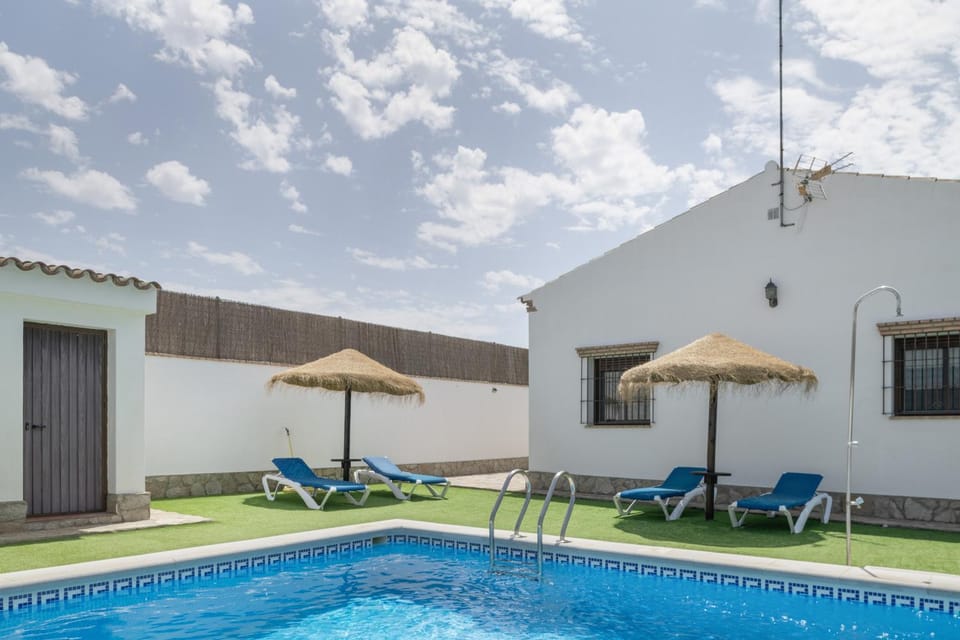 Property building, Living room, Swimming pool