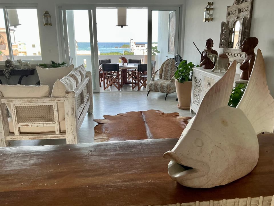Natural landscape, Living room, Dining area