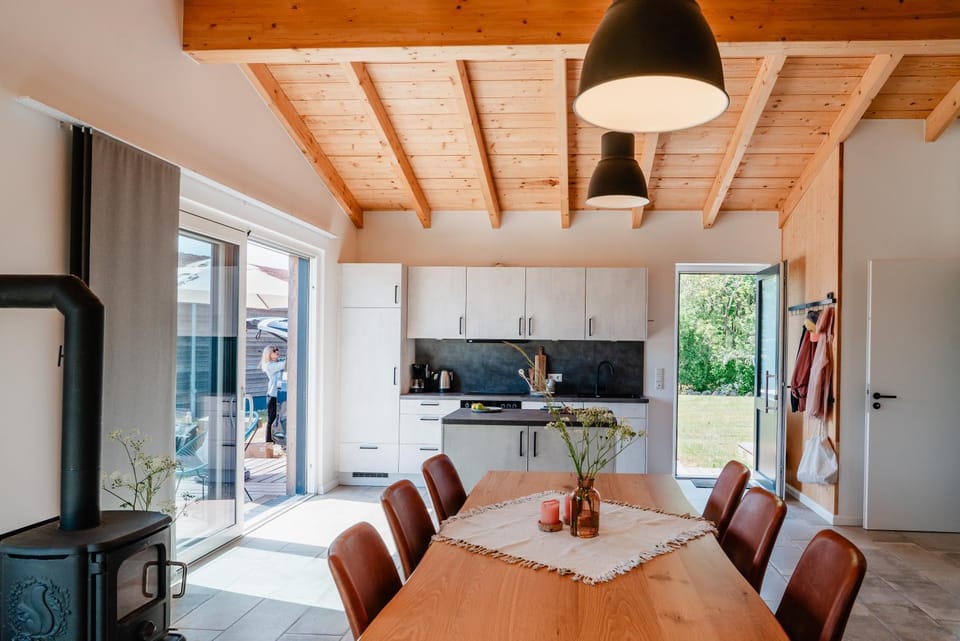 Kitchen or kitchenette, Living room, Dining area